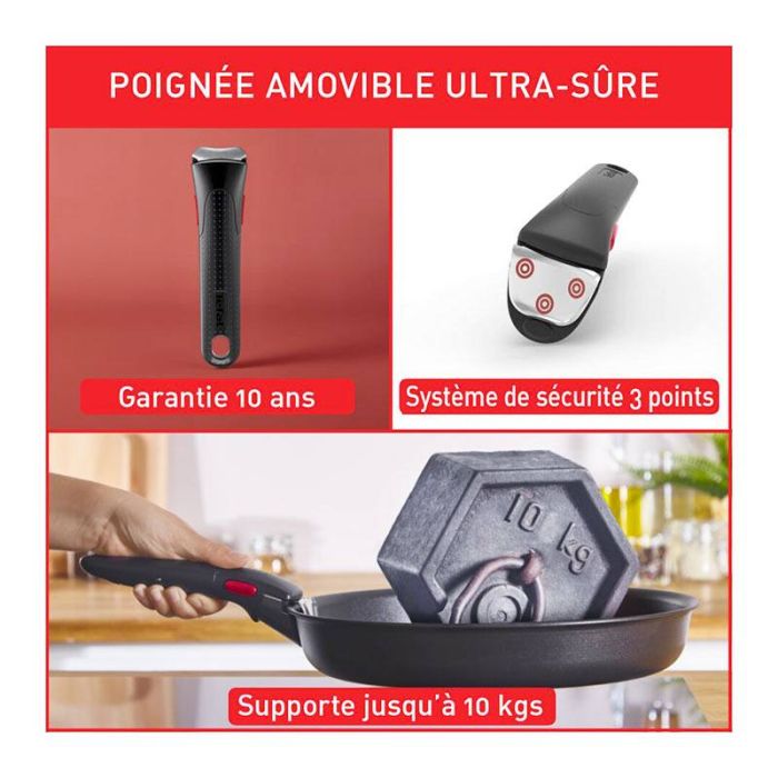 Batería ollas y cacerolas TEFAL Ingenio Emotion 5pcs