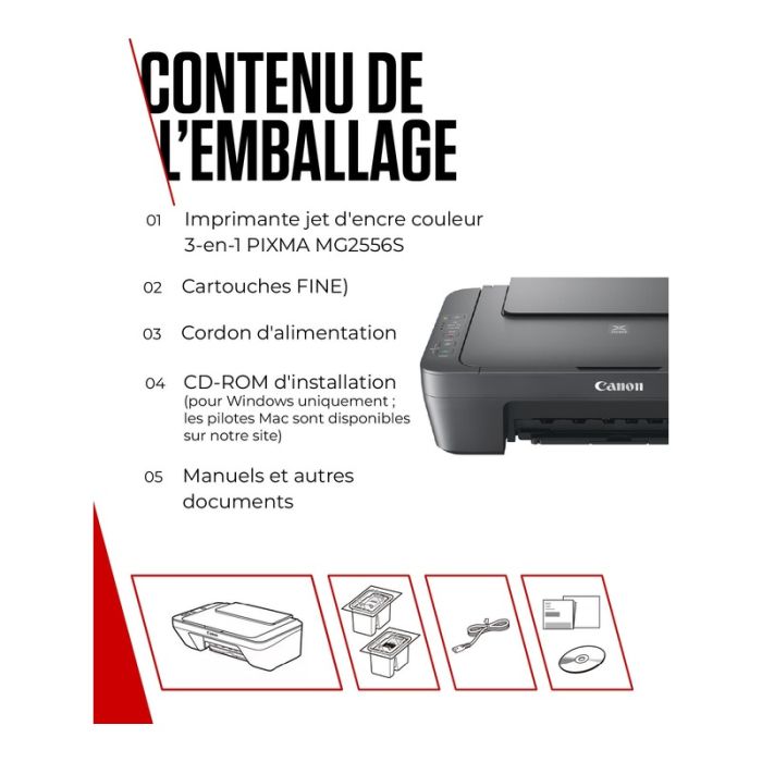 Canon MG2556S Impresora Multifunción 3 En 1 Negra