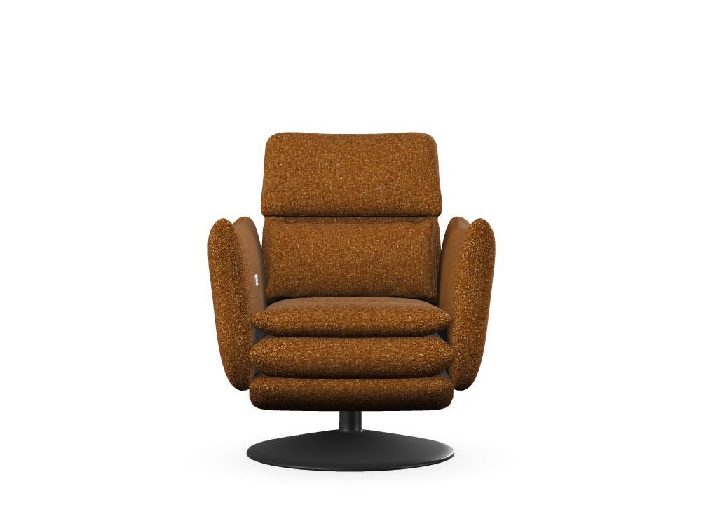 Luxusbetten24 Roy Armchair Sessel mit Blur 10 Stoff