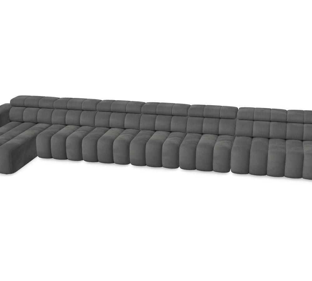 Luxusbetten24 Modulares Sofa Zürich – Anafi 2 Bezug, 4‑teilige Konfiguration