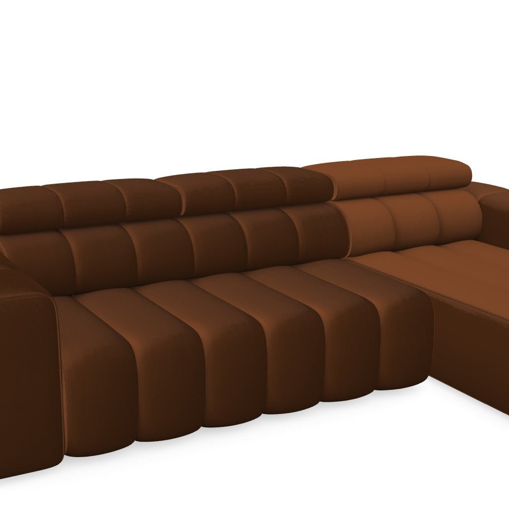 Modulares Sofa Zürich – Magic Velvet 2286 Rechts‑Ottomane, Links‑Endmodul