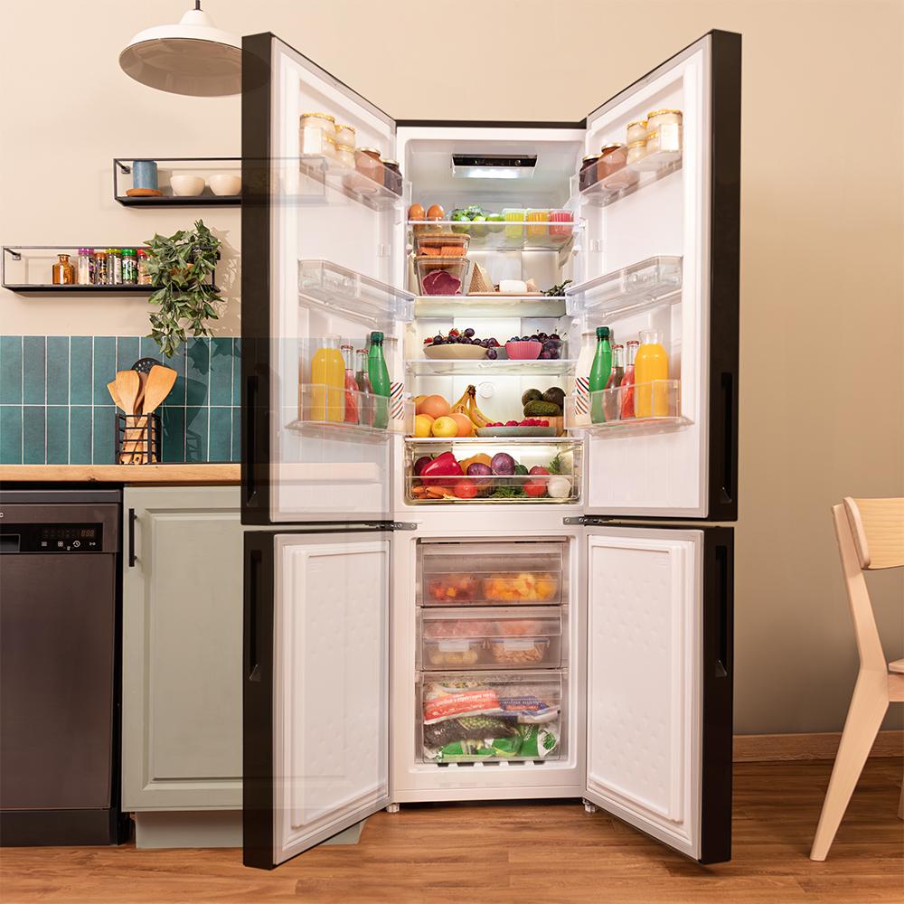 Cecotec Bolero CoolMarket Combi 250 WD Frigorífico No Frost Negro