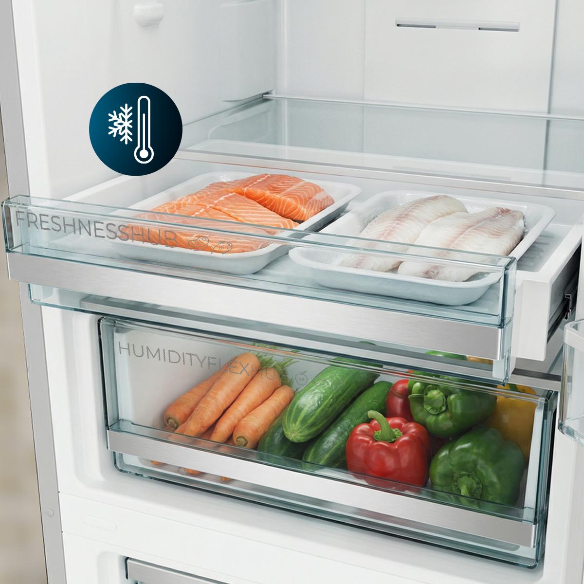 Cecotec Bolero CoolMarket Combi 356i Frigorífico Combi No Frost Negro