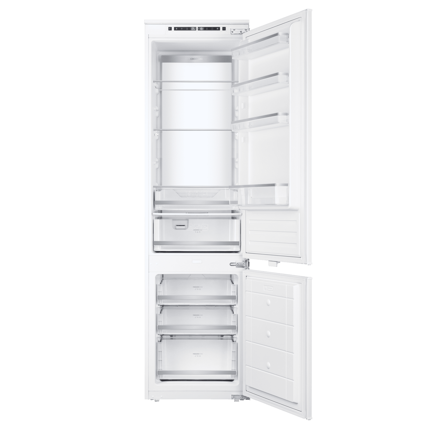 Cecotec Bolero CoolMarket Combi BI-D FLW 267E Frigorífico Combi 267 L Blanco