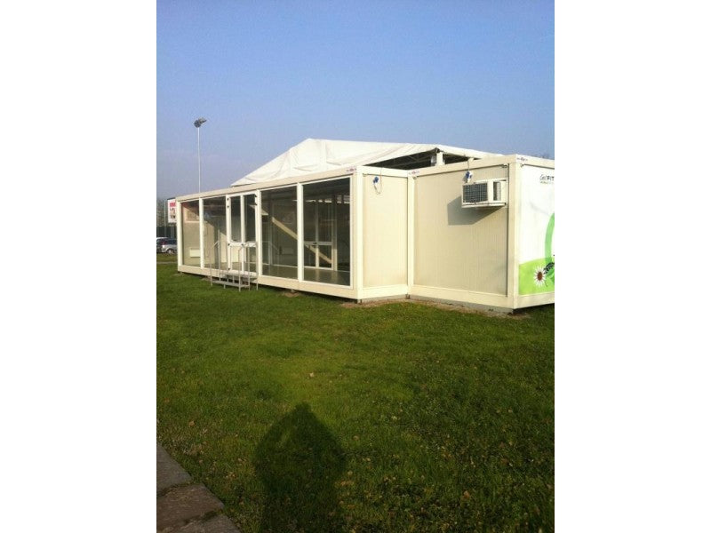 Maßgefertigte Umkleideraum-Box 12 m × 9 m mit Aluminiumfenstern und Klimaanlage für Sportanlagen