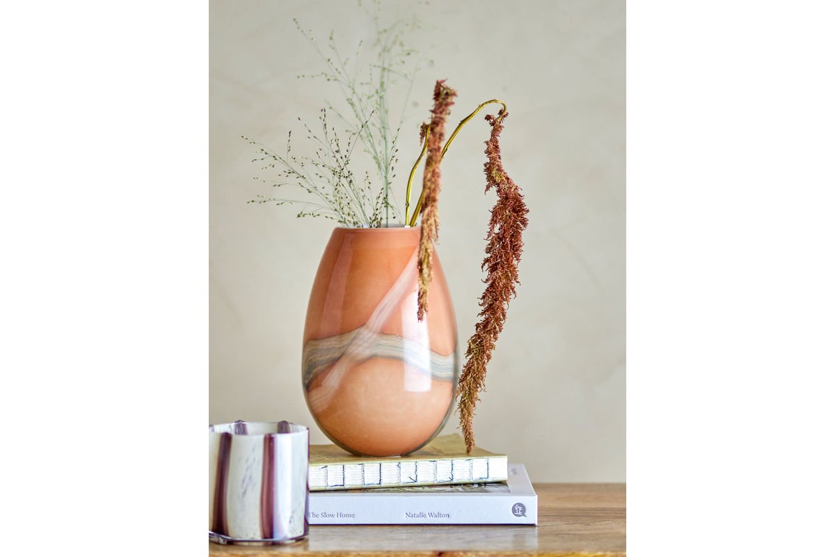 Vase „Arvani“ – Oranges Glas