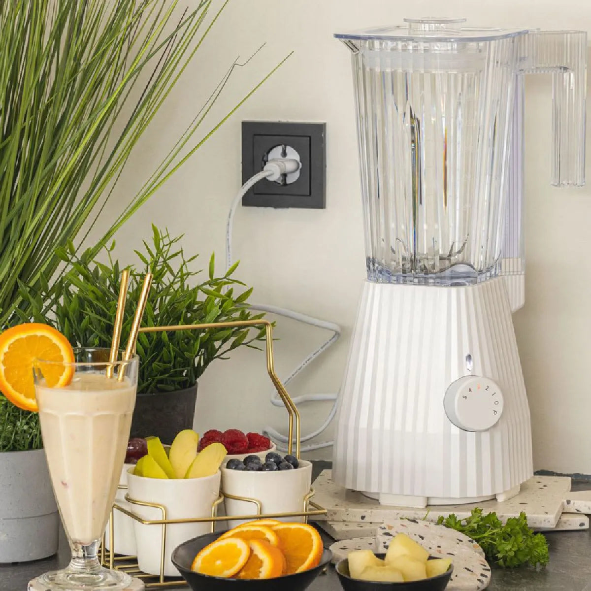 Alessi Plissé MDL09W Blender 1,5 L 700W Blanco