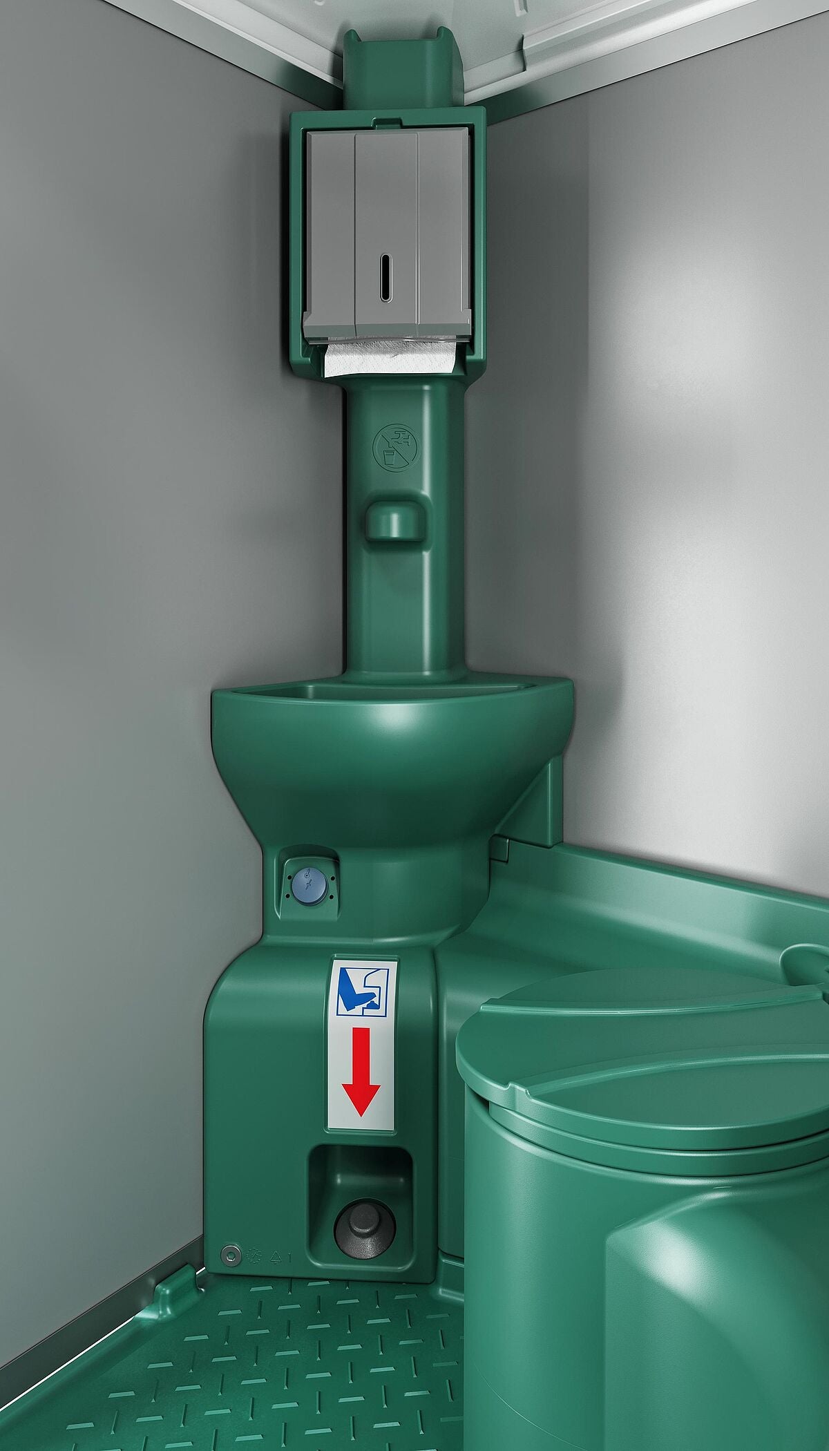 DIXI® GREEN Cabina Igienica Portatile 35L Eco-Friendly