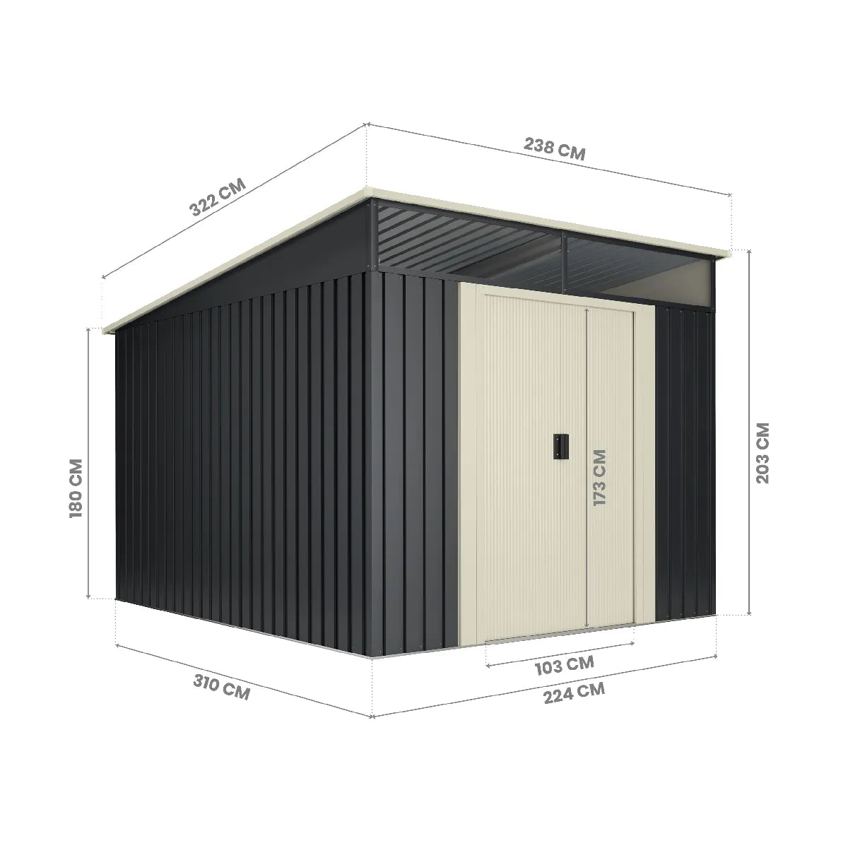 Abri Jardin Métal Wasabi G01ME0080 MKR00009959132