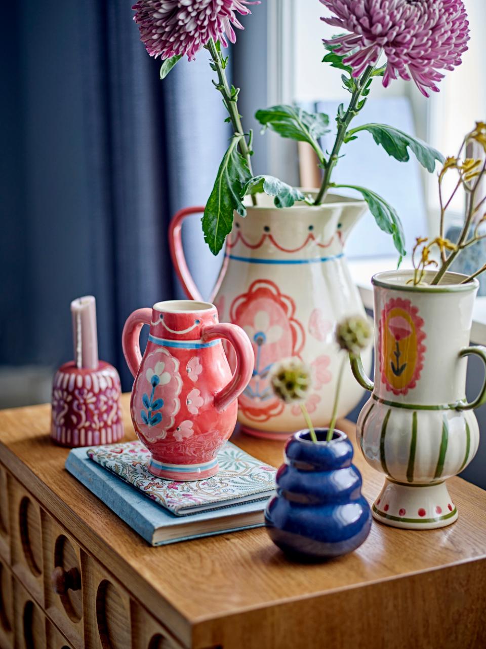 Luxusbetten24 Lilam Vase Steingut Bunt