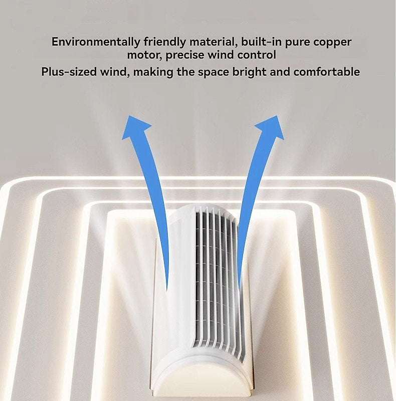 Bextsrack Ventilador de Techo sin Palas LED 180W 105x65 cm