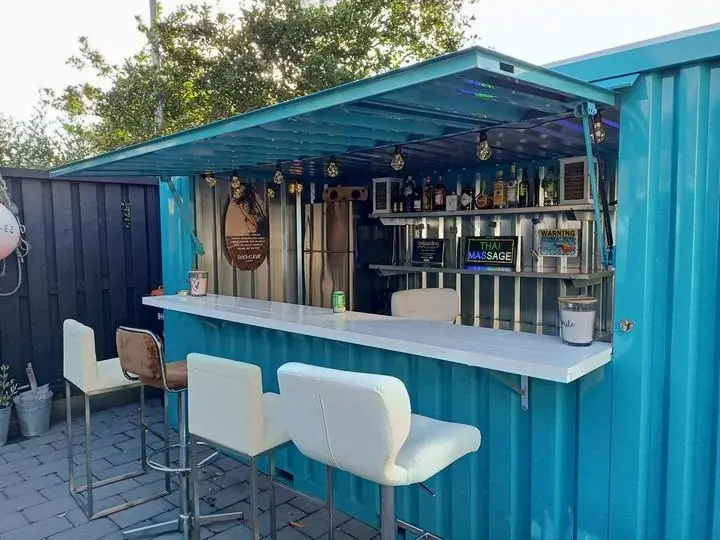 Barcontainer Demontierbar XL 4×3 m Rosa RAL 3015