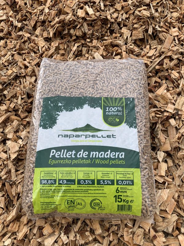 Pellets Palé de 70 Sacos de 15 kg DIN Plus