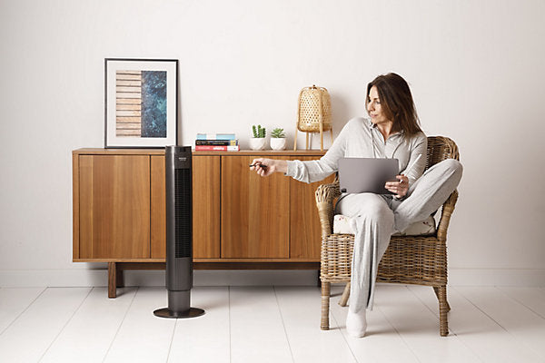 Taurus Ventilador Columna Oscilante 86 cm 50 W Negro