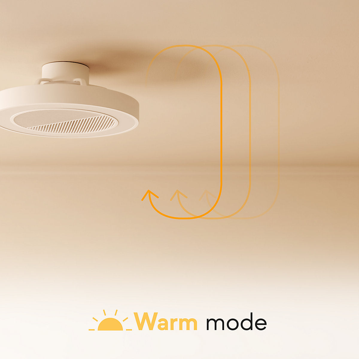 Sulion Ventilador Techo LED Ø 50 cm, Mando Incluido