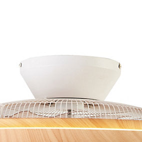 Climo Ventilador de Techo Madera 60 cm LED Dimmable con Control