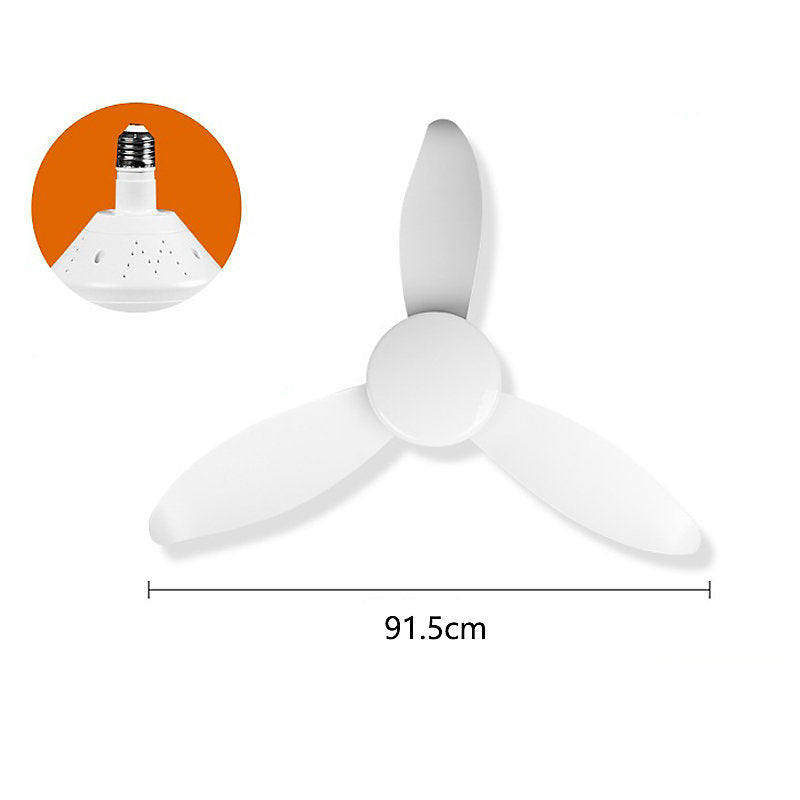 Ventilador Techo Luminoso Moderno 91,5 cm Tricolor Con Control Remoto E27