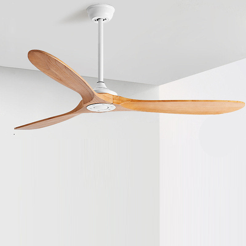 EXQUIO Ventilador de Techo DC Silencioso 132 cm Negro/Madera