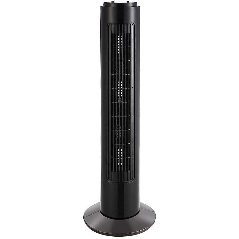 Watts Ventilador Columna Oscilante Fija 50 W Negro