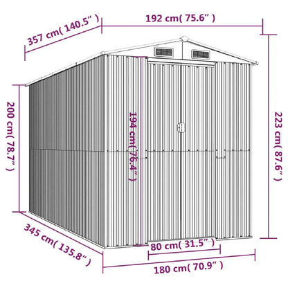 Abri Jardin Métal vidaXL 3147440 MKR00004052923