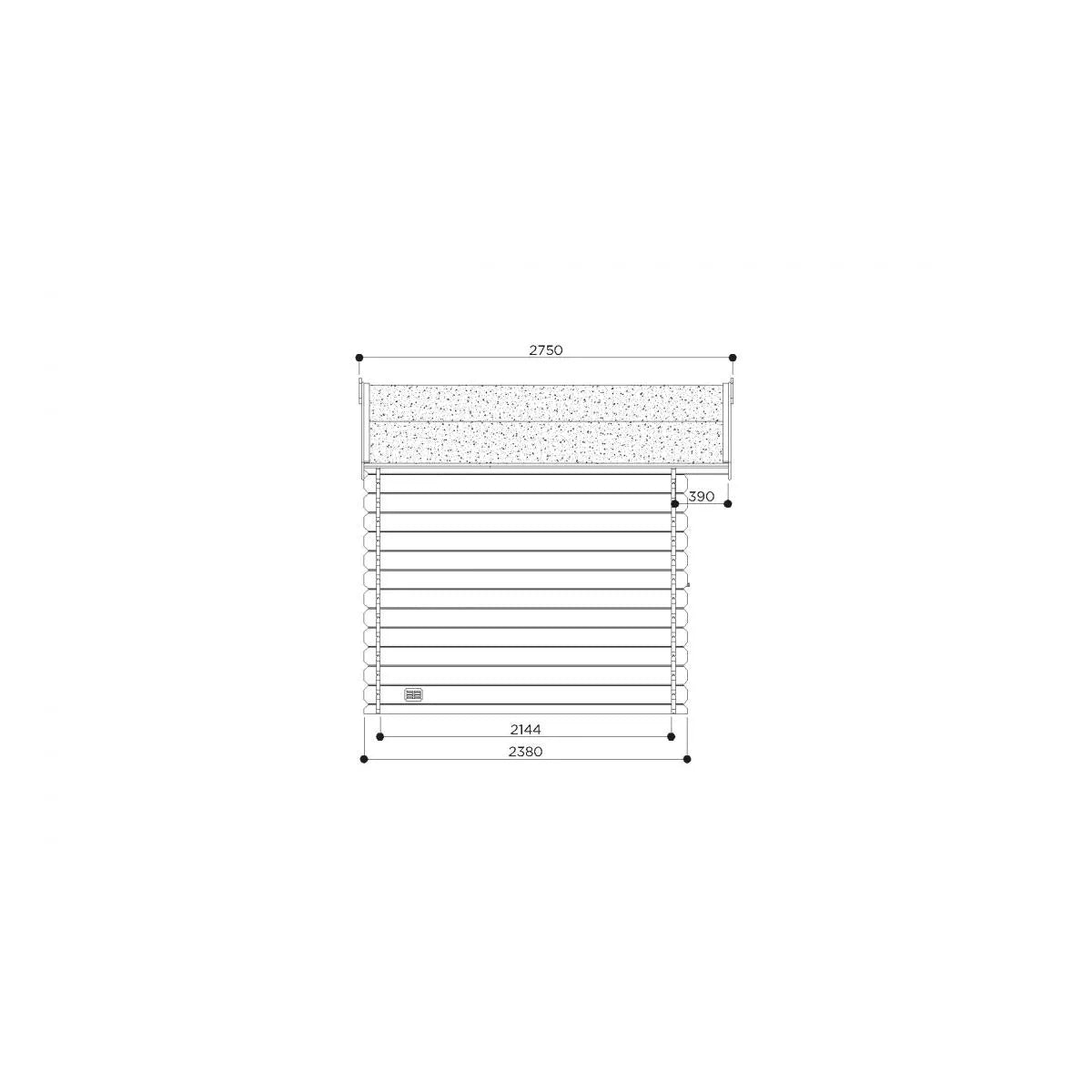 Abri Jardin Bois Solid S8307 MKR00002704140