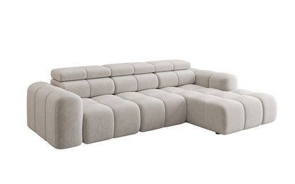 Luxusbetten24 Mia L Designer Sofa mit elektrischer Sitzerweiterung