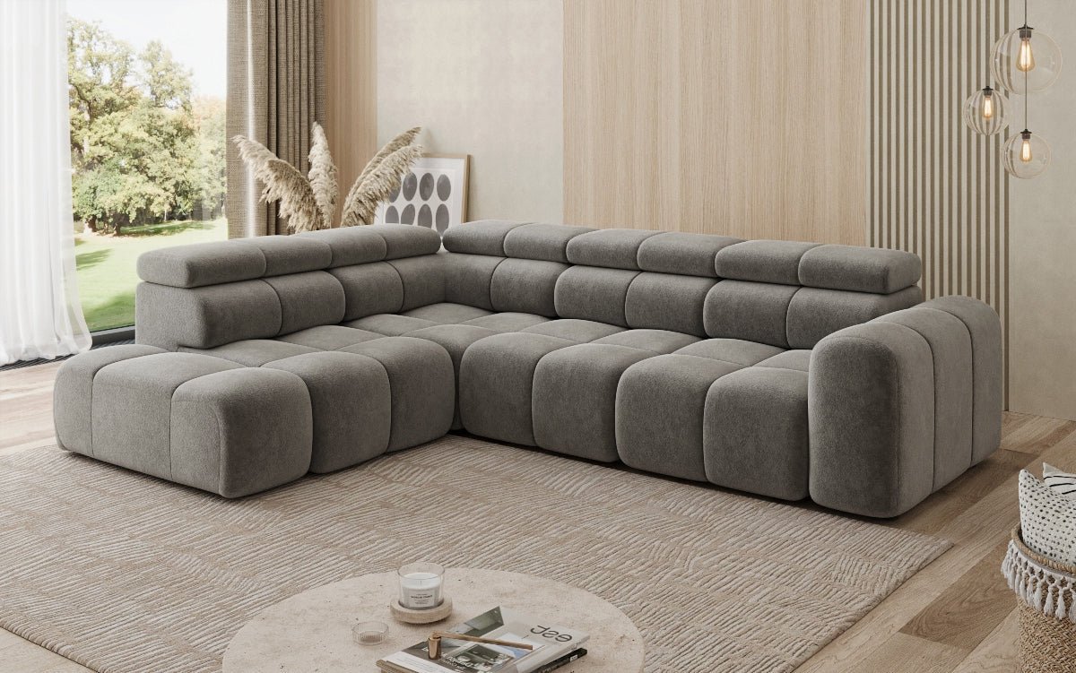 Luxusbetten24 Designer Mia L Maxi Sofa in Chenille