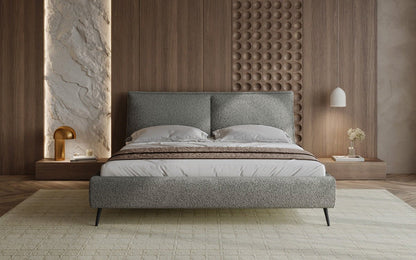 Luxusbetten24 Designer Polsterbett Zoe Bouclé – Stauraum, 140‑200 bis 180‑200