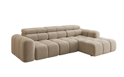 Luxusbetten24 Mia L Designer Sofa mit elektrischer Sitzerweiterung