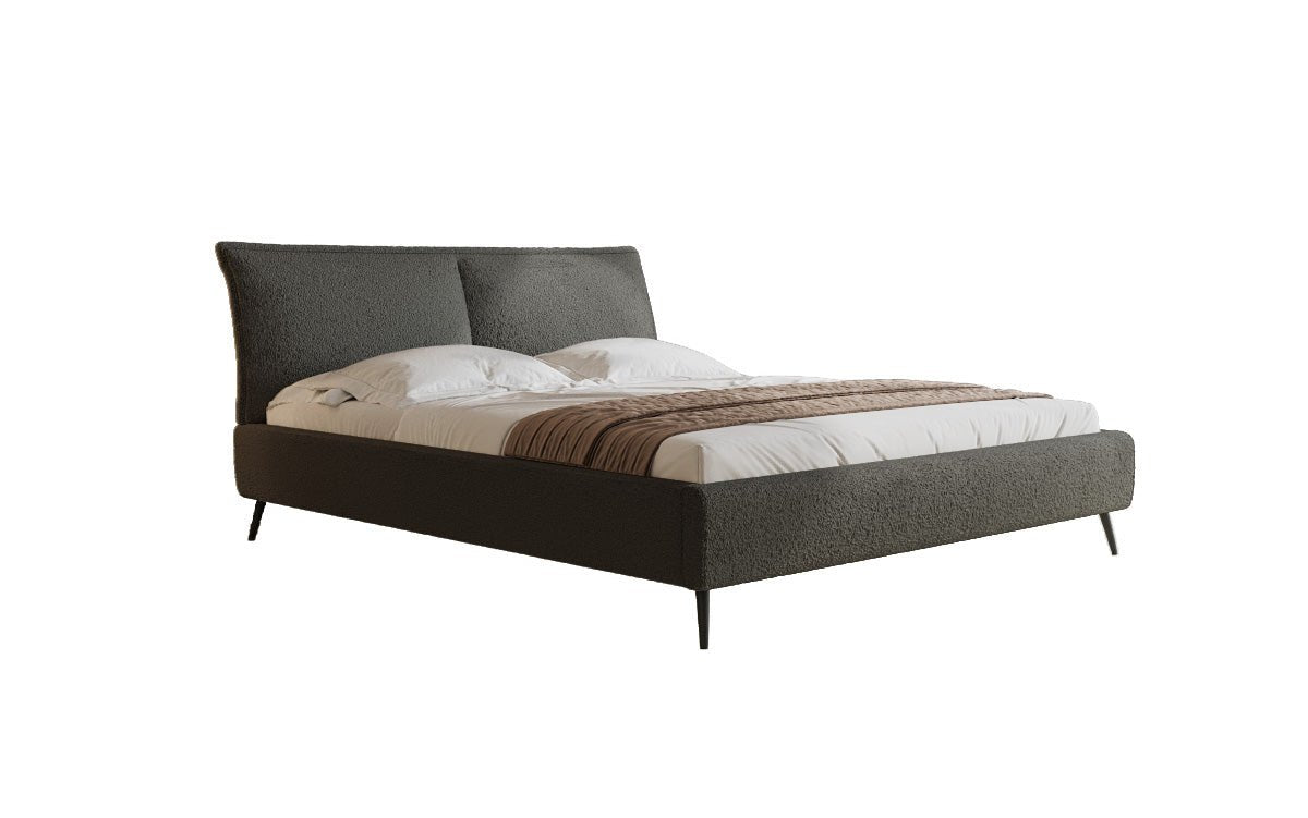 Luxusbetten24 Designer Polsterbett Zoe Bouclé – Stauraum, 140‑200 bis 180‑200