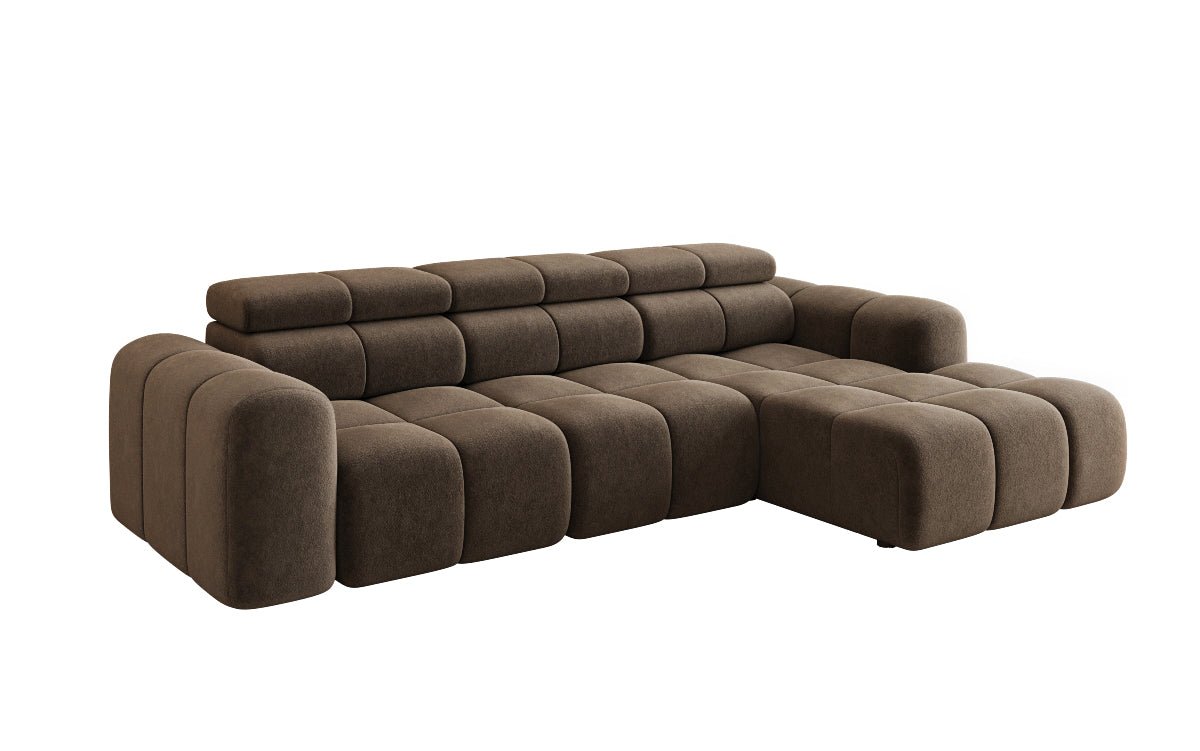 Luxusbetten24 Mia L Designer Sofa mit elektrischer Sitzerweiterung