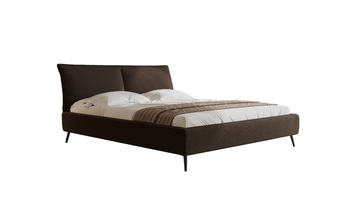 Luxusbetten24 Designer Polsterbett Zoe Bouclé – Stauraum, 140‑200 bis 180‑200