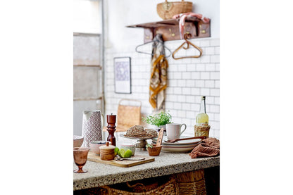 Krug Sabi Steingut mit handbemalten Details Violett