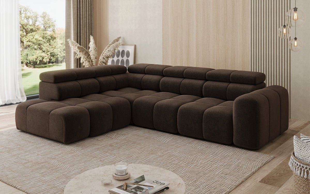 Luxusbetten24 Designer Mia L Maxi Sofa in Chenille