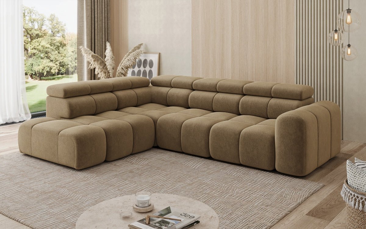 Luxusbetten24 Designer Mia L Maxi Sofa in Chenille