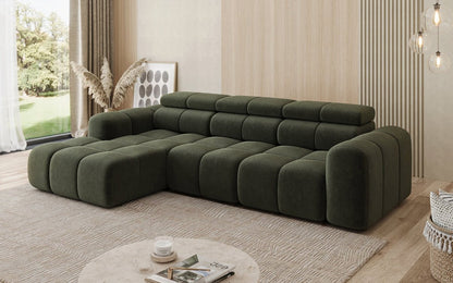 Luxusbetten24 Mia L Designer Sofa mit elektrischer Sitzerweiterung
