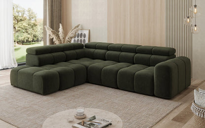 Luxusbetten24 Designer Mia L Maxi Sofa in Chenille