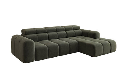 Luxusbetten24 Mia L Designer Sofa mit elektrischer Sitzerweiterung