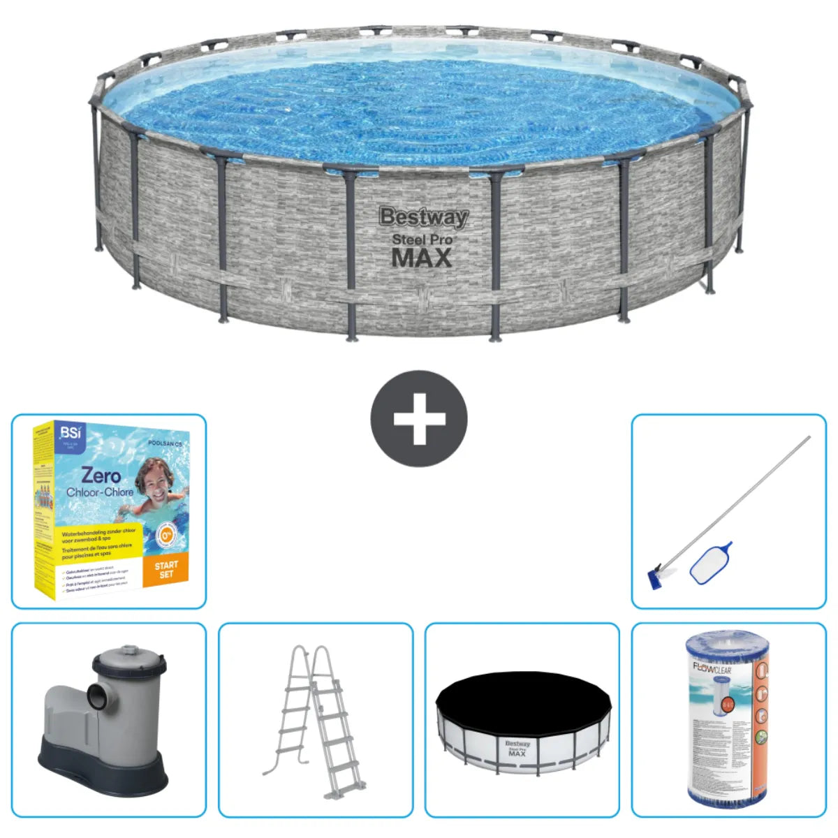 Piscine Tubulaire Ronde Bestway Steel Pro MAX MKR00011655672