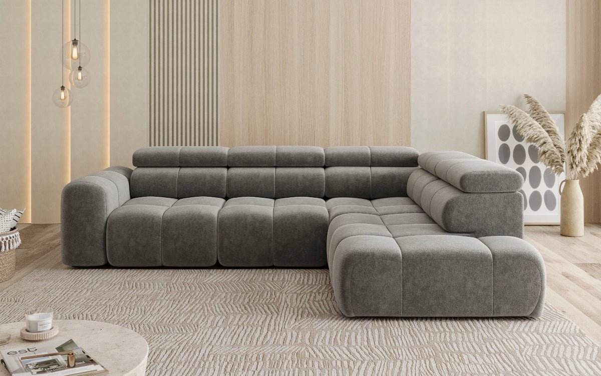 Luxusbetten24 Designer Mia L Maxi Sofa in Chenille
