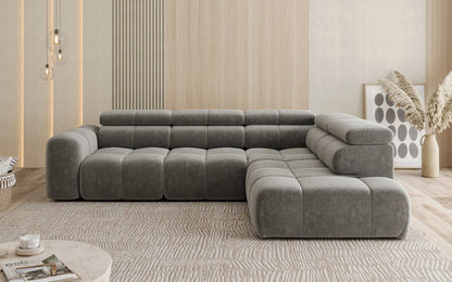 Luxusbetten24 Designer Mia L Maxi Sofa in Chenille