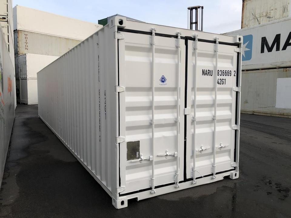 Contenedores Ejido Contenitore Marittimo 40 piedi Bianco Acciaio Inox