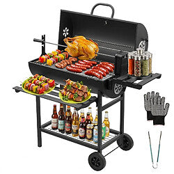 Barbecook Carlo Chili Pepper Barbacoa de Carbón Portátil con Ventilador