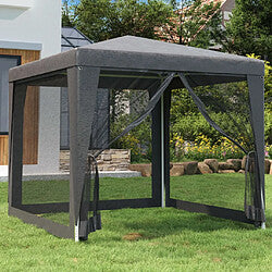Aktive Pergola Desmontable Blanco 6x3m Techo Retráctil Exterior