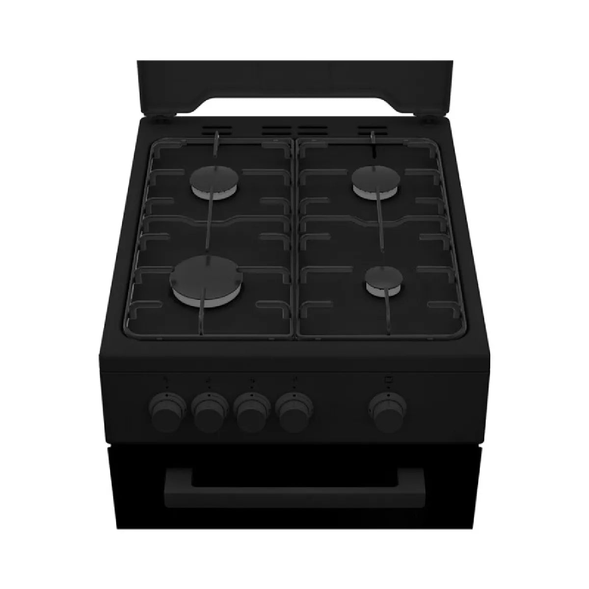 Cocina de gas Beko FSG522DBC 4 quemadores negro 68 L