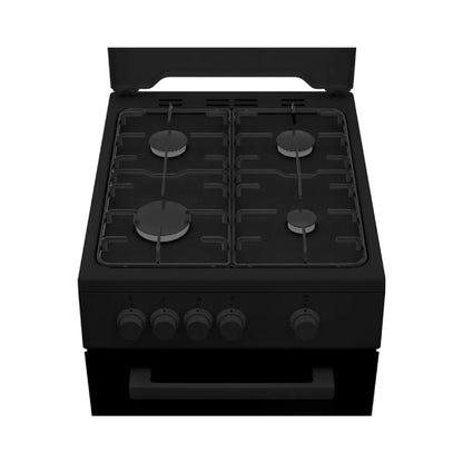 Cocina de gas Beko FSG522DBC 4 quemadores negro 68 L