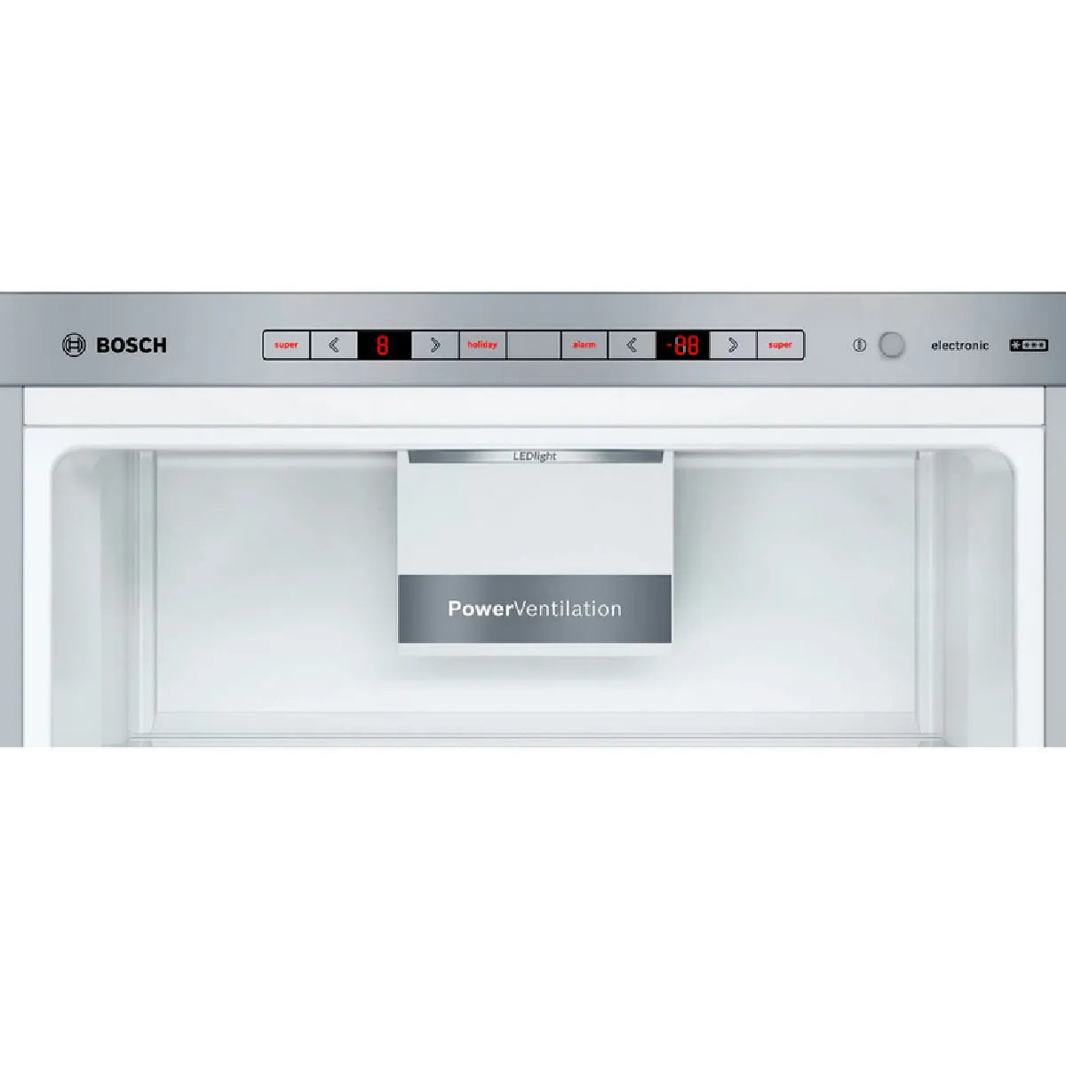 Bosch KGE398IBP Refrigerador Inox 343L LowFrost Puerta Reversible