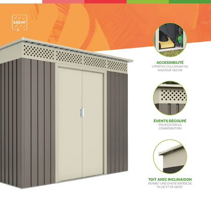 Abri Jardin Métal Wasabi G01ME0014 MKR00009959111