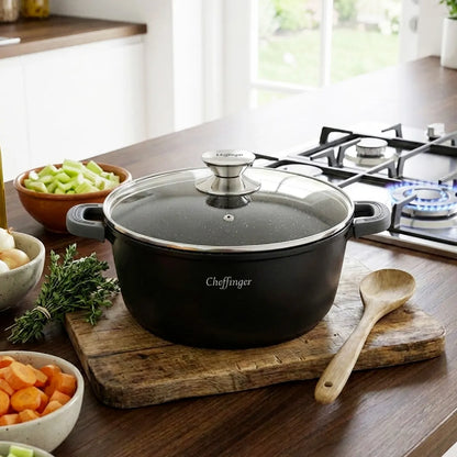 Marmite Aluminium 44cm Cheffinger Noir MKR00015232960