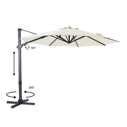 Axi House AXI Cyrus Parasol Ø 300 Cm Rotación 360°